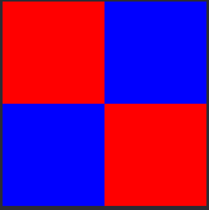 red and blue square